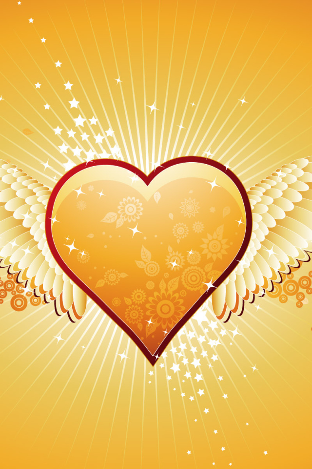 Ангельское сердечко в День Св. Валентина