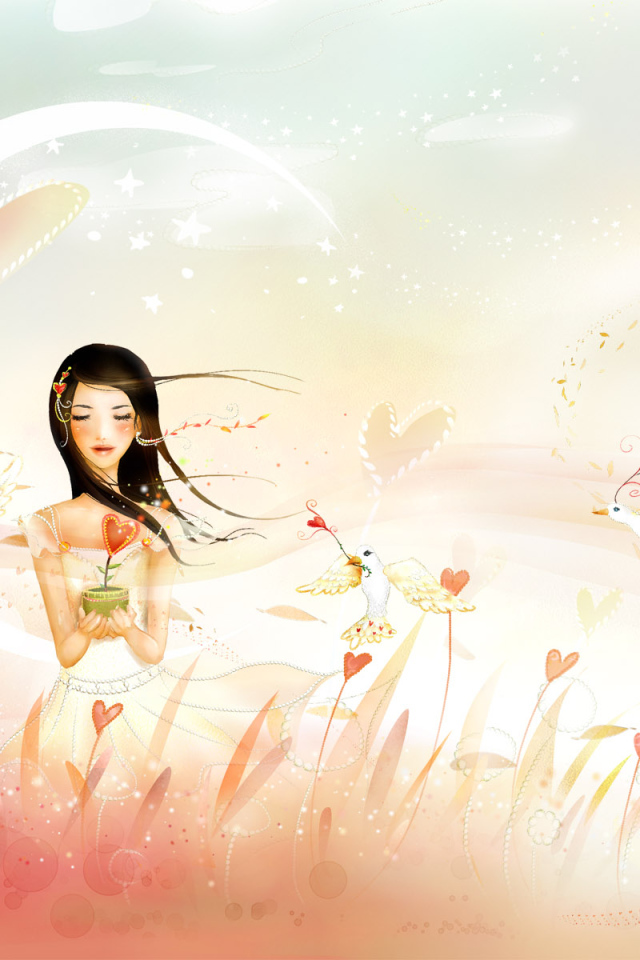 Красивая валентинка