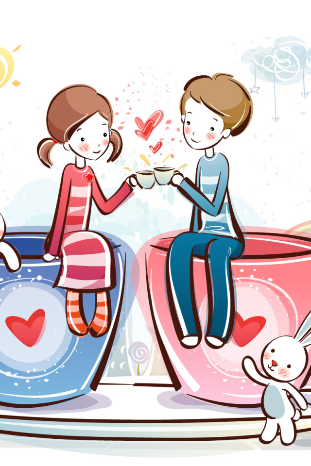 Парочка День Св. Валентина