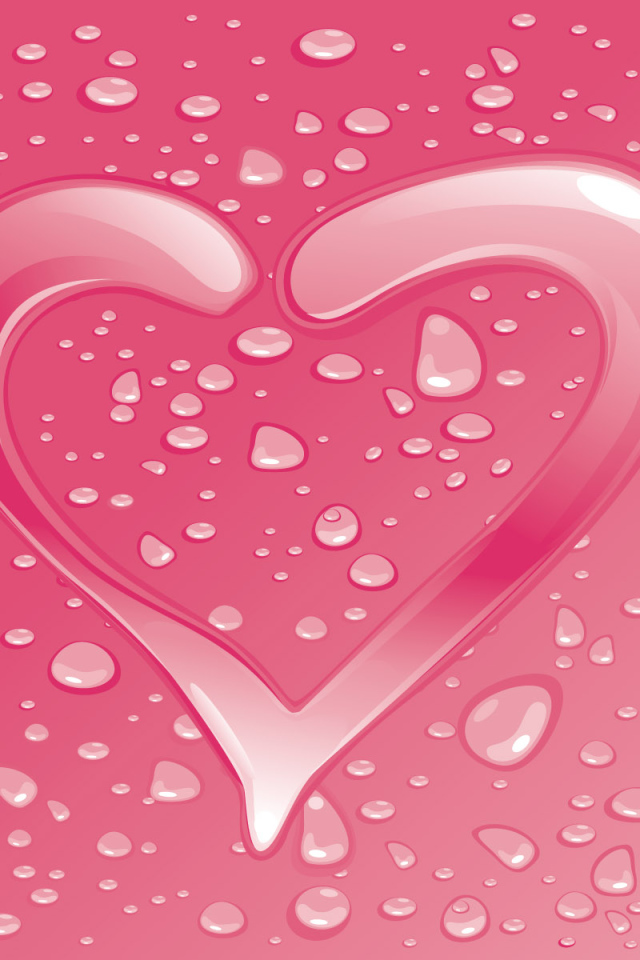 Капли в виде сердца