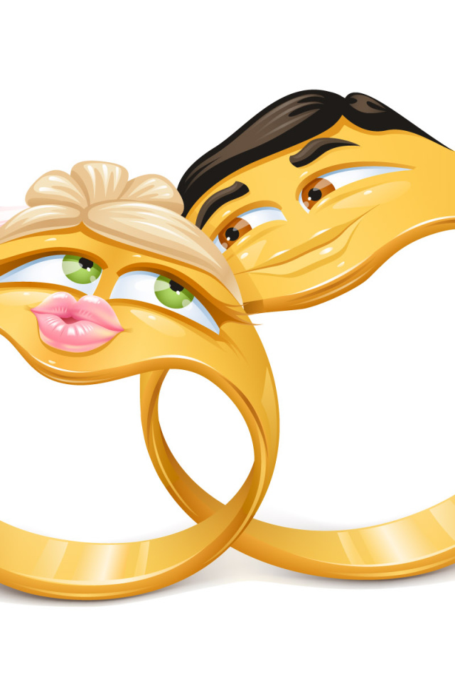 Забавные влюбленные колечки