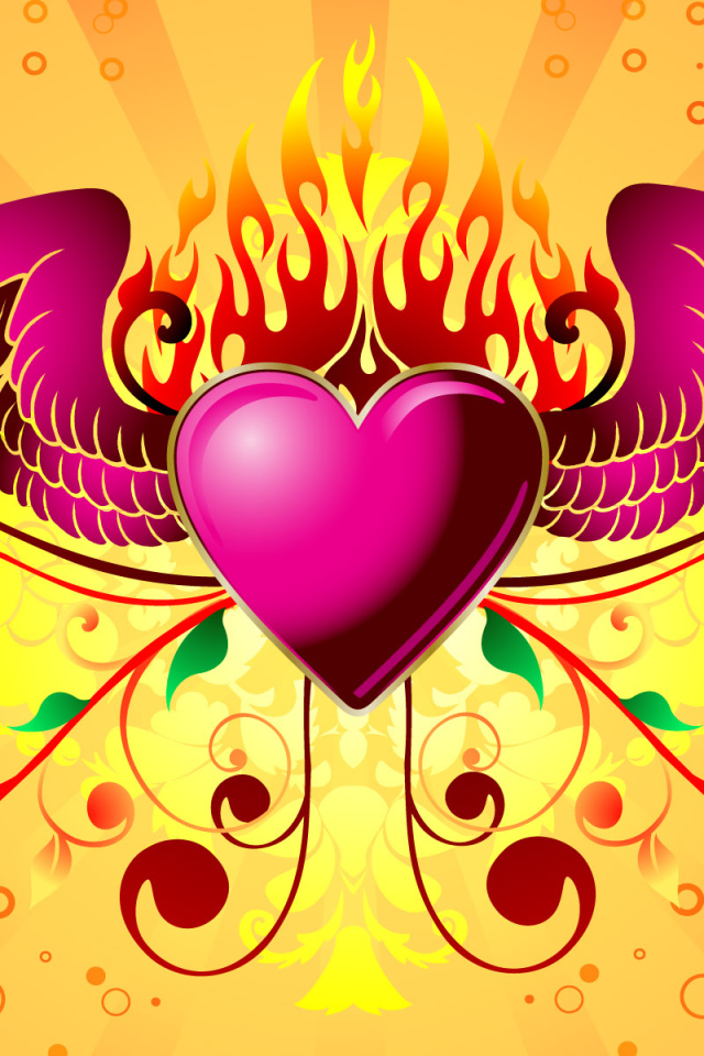 Сердечко с крыльями