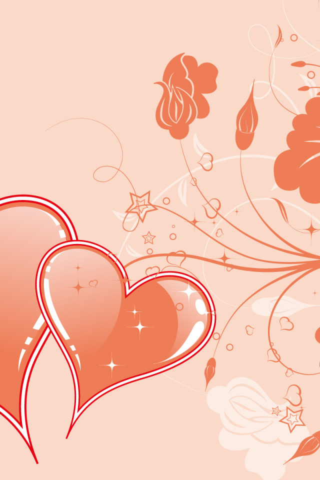 Сердечки и цветы