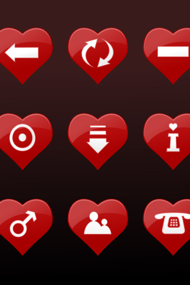 Влюбленные иконки