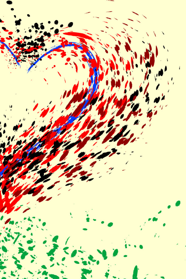 Нарисованное сердце на День Влюбленных