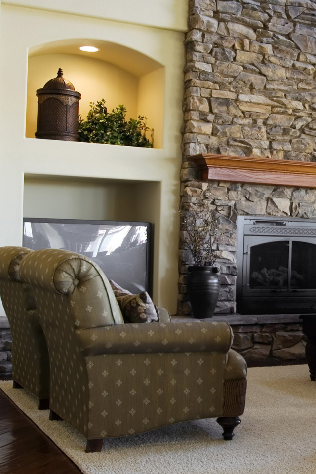 Комната с камином