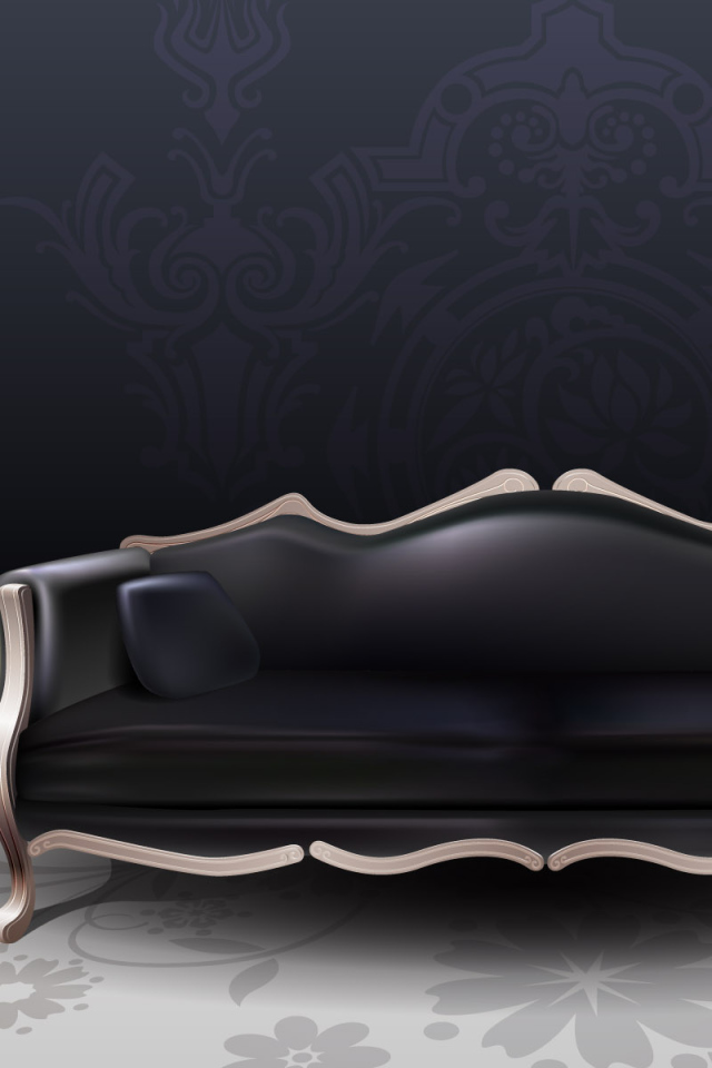 Черная софа