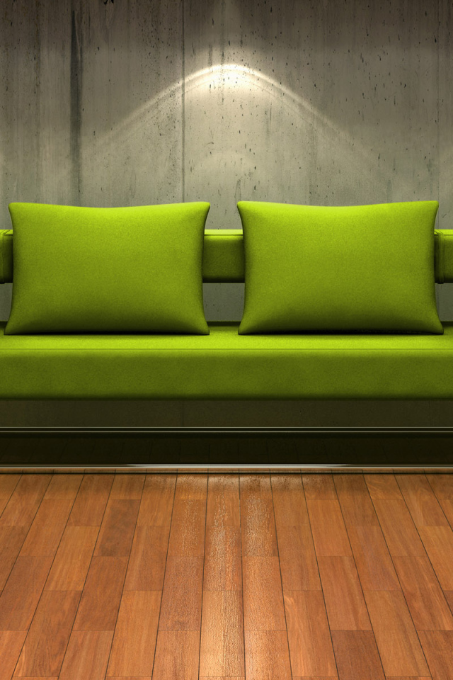 Зеленая софа
