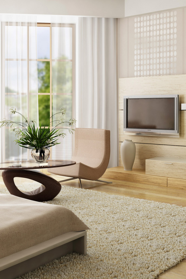 Интерьер однокомнатных апартаментов