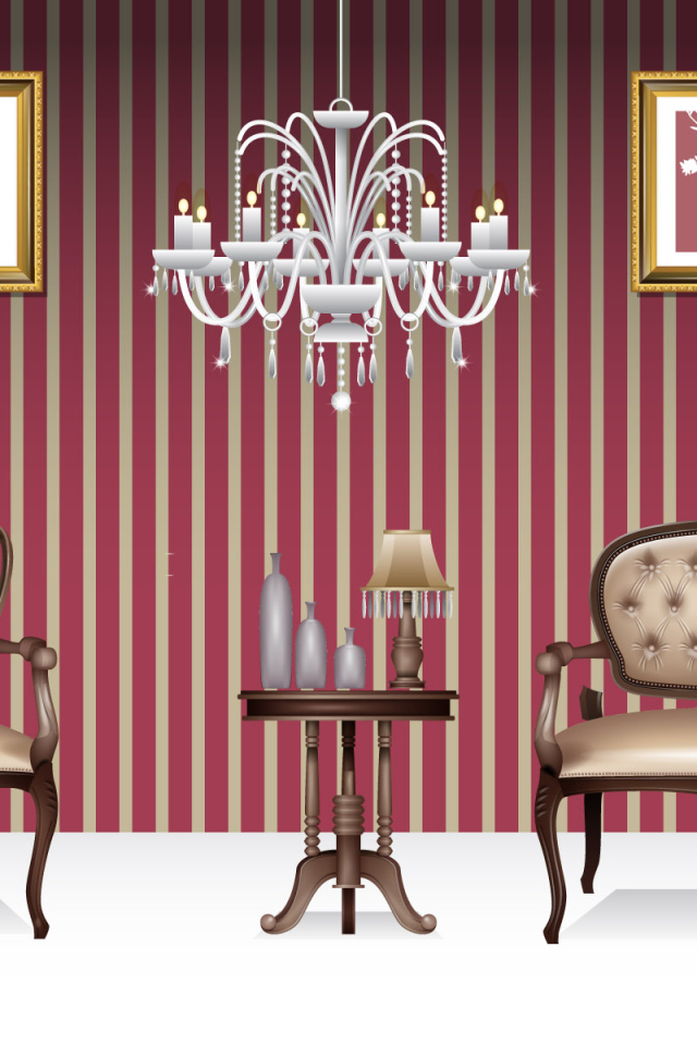 Полосатая комната