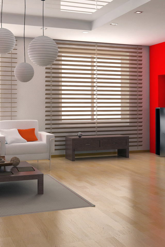 Футуристический дизайн большой комнаты