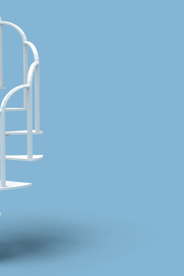 Белая лестница