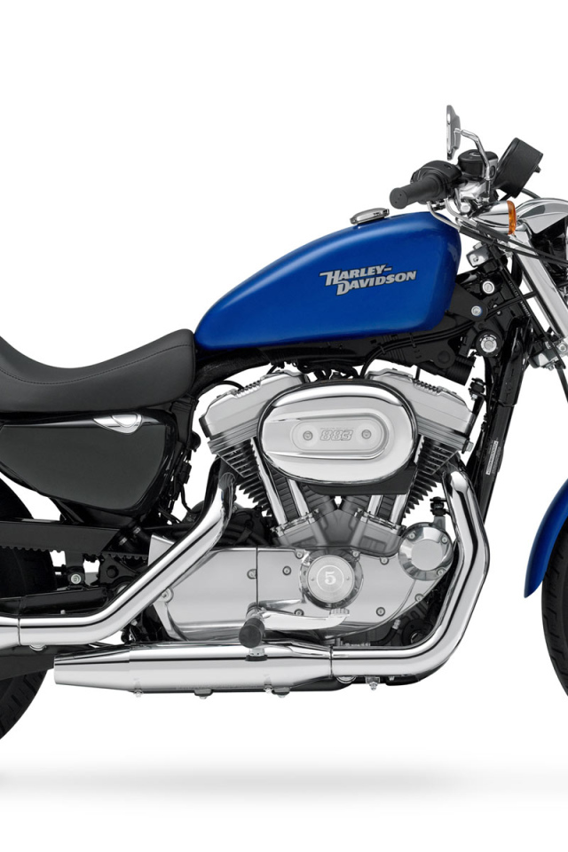 Синий Харлей