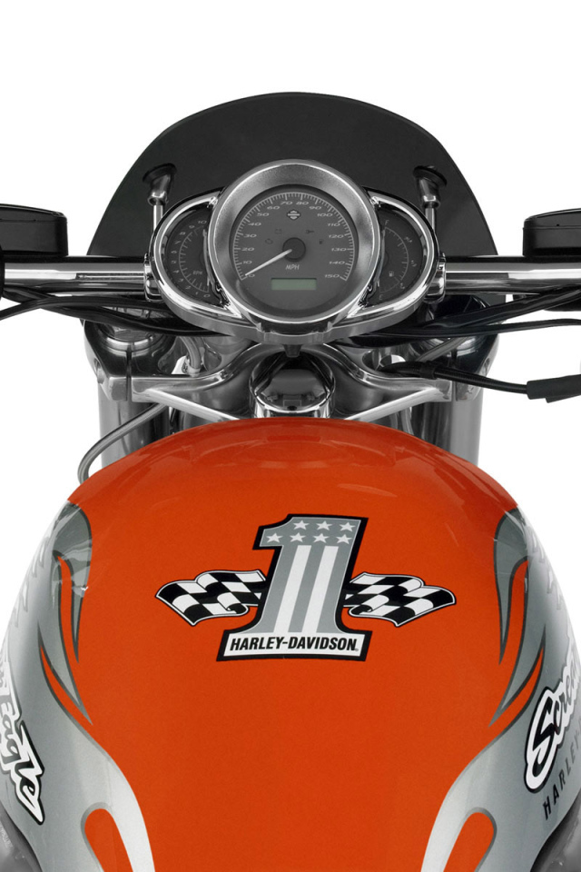 Harley Davidson бензобак и контрольная панель