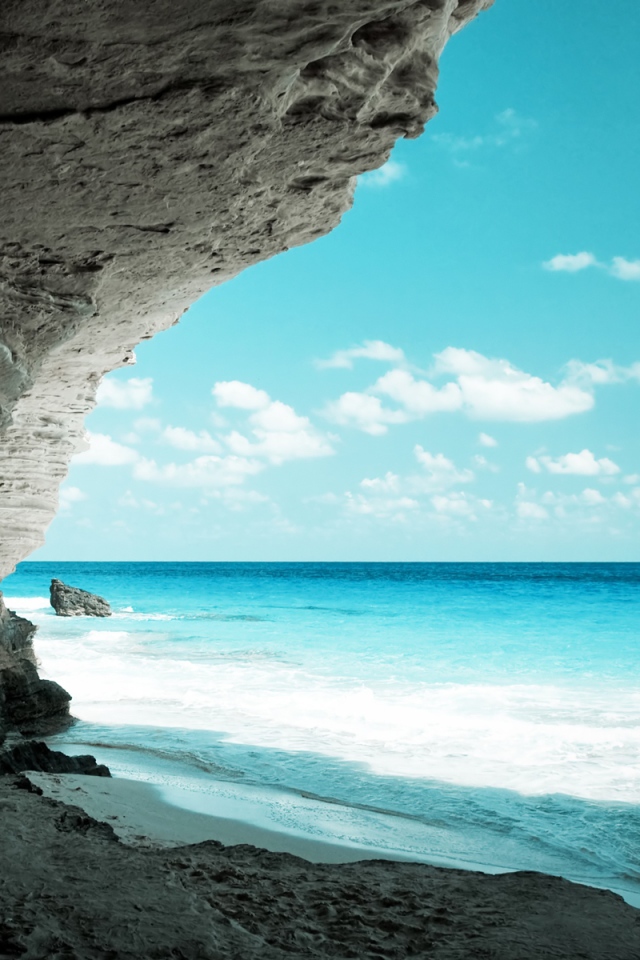 Красивое голубое море