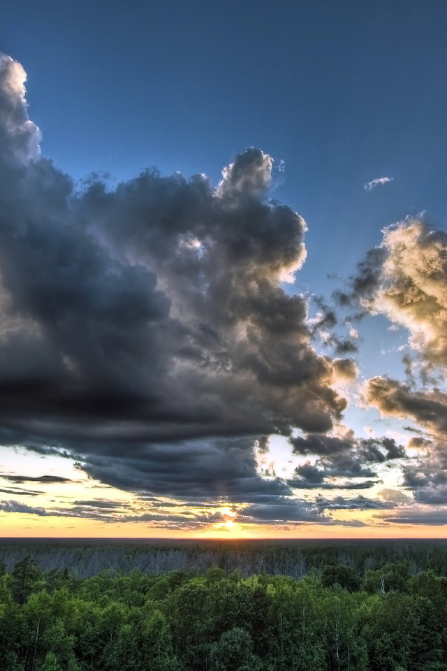 Облака на закате