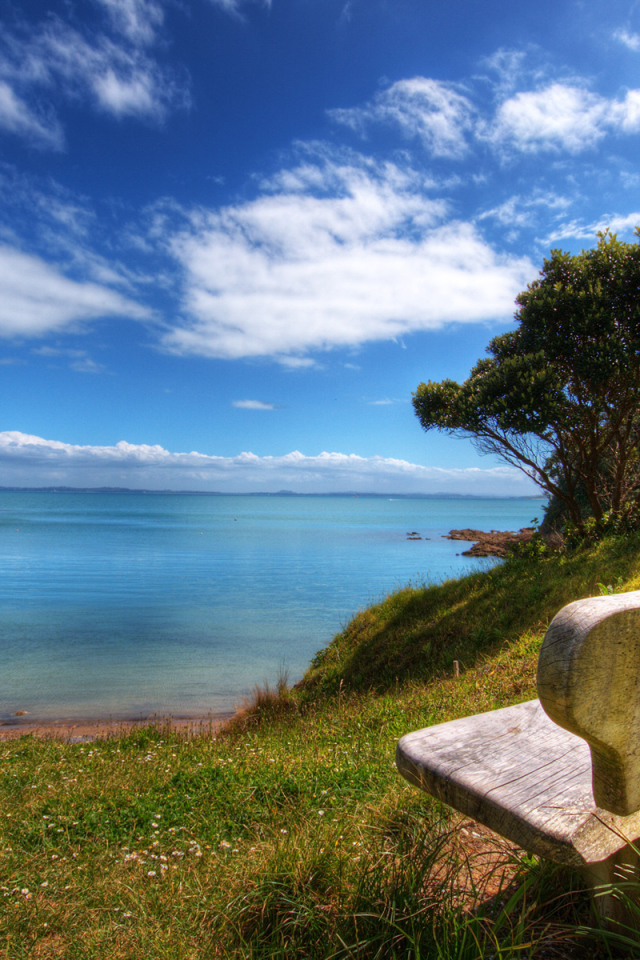 Красивый вид на залив