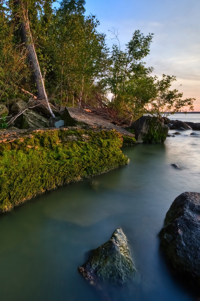 Закат на Hecla Island