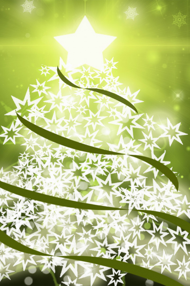 Елка из снежинок