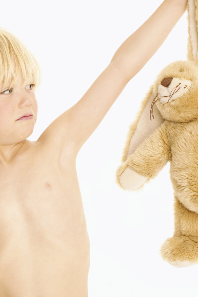 Мальчик и заяц