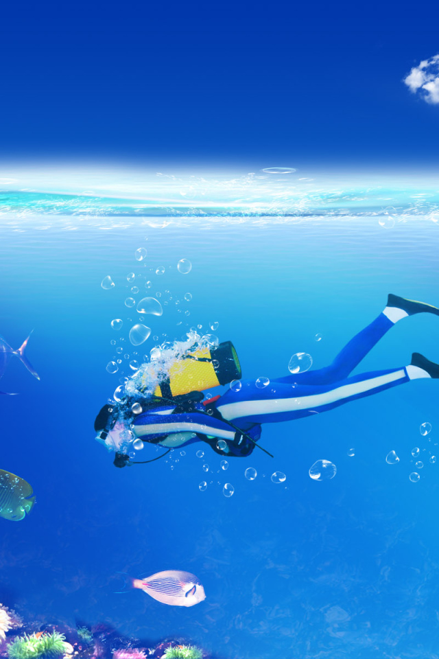 Водолаз подводник