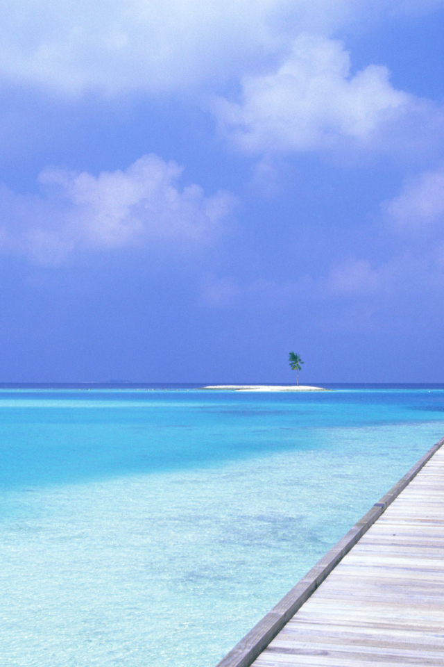 Голубая вода Мальдивы