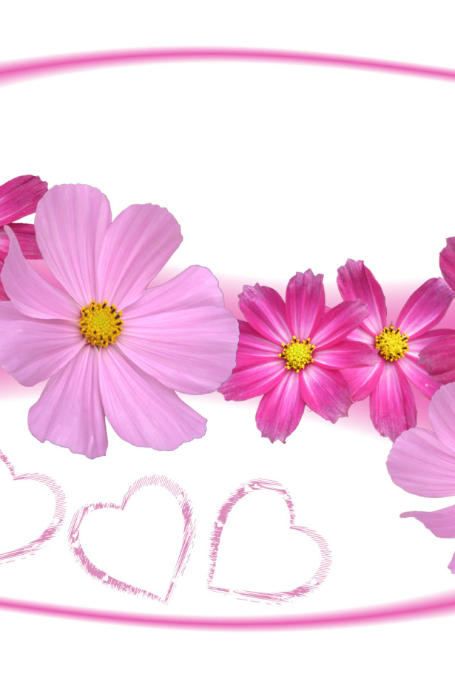 Цветы и сердца