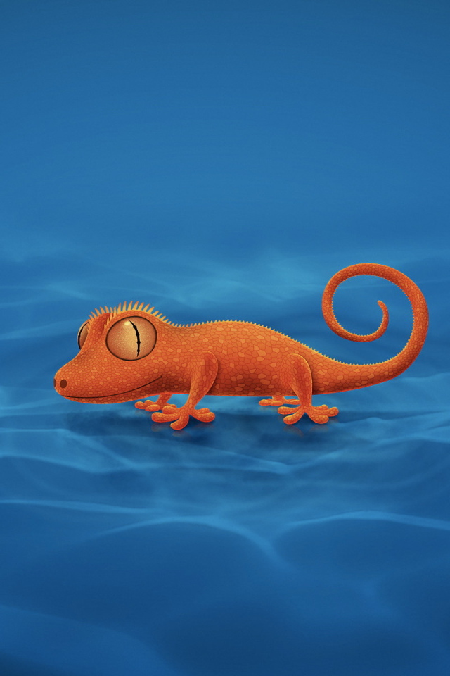 Оранжевый ящер