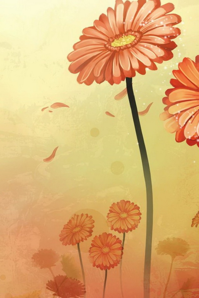 Оранжевые цветы