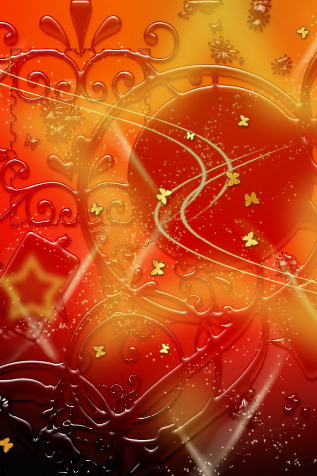 Узоры в красном цвете