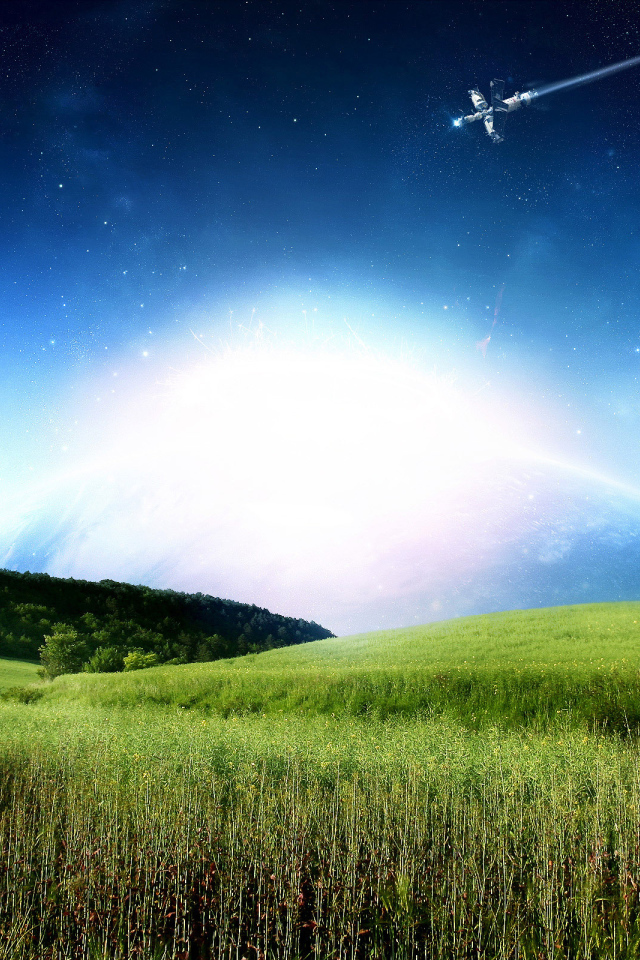 Спутник на небе