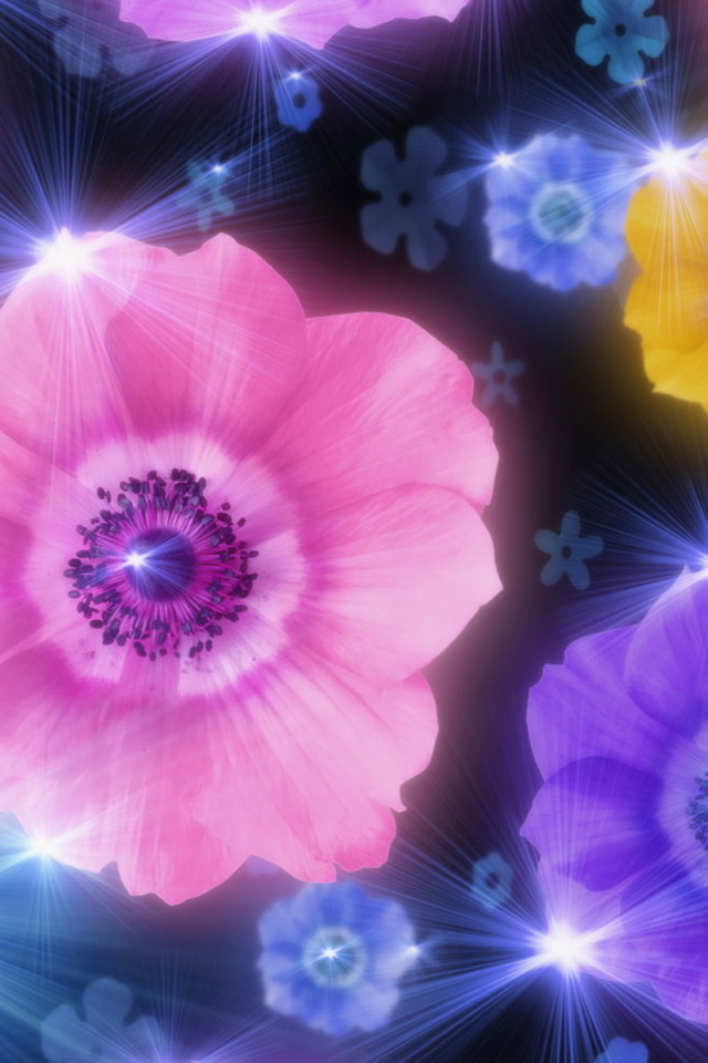 Сверкающие цветки