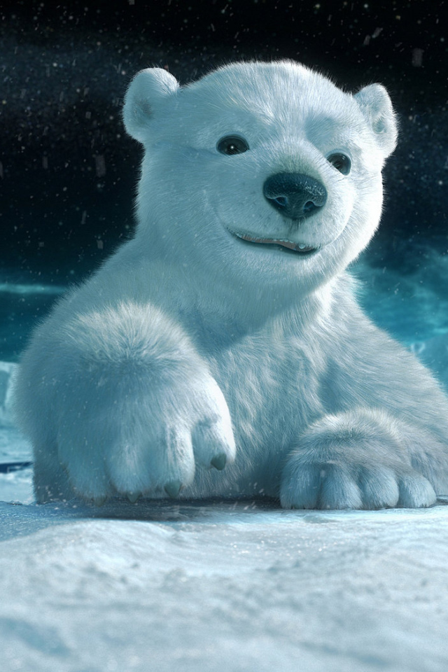 Белый медвежонок