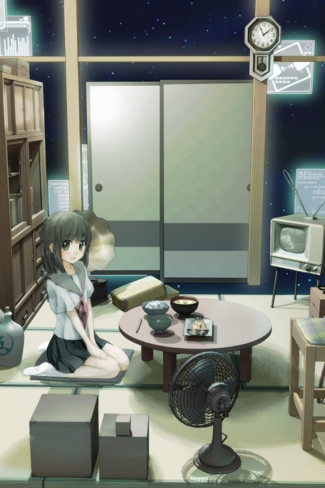 Девочка в комнате