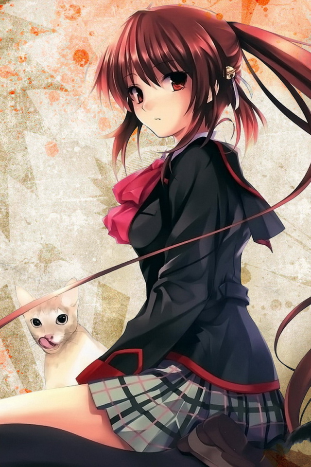 Девочка с кошками