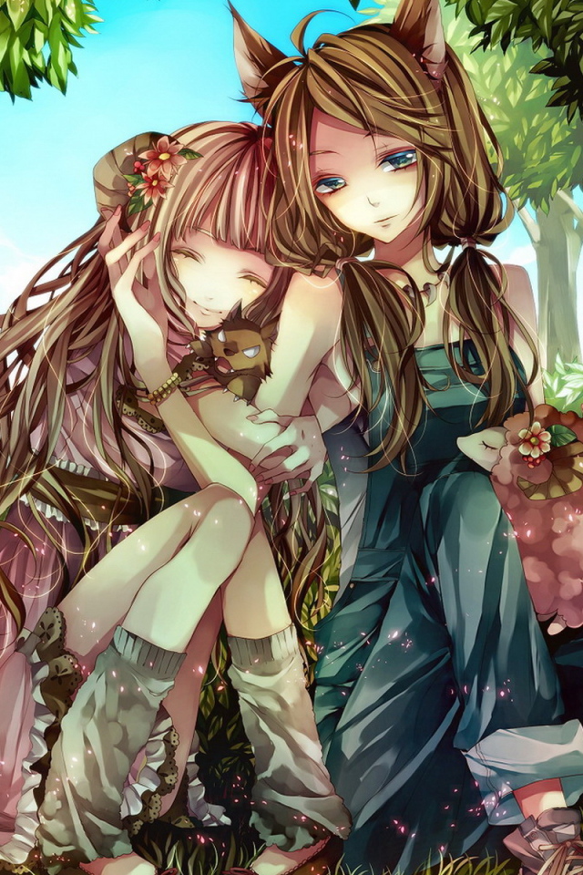 Девочки в лесу