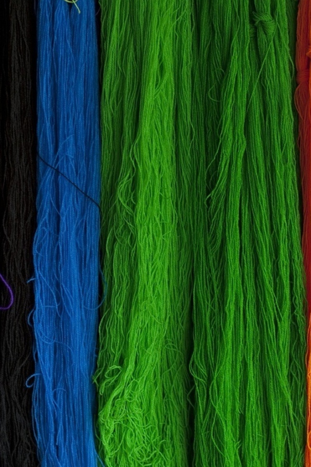 Разноцветная пряжа