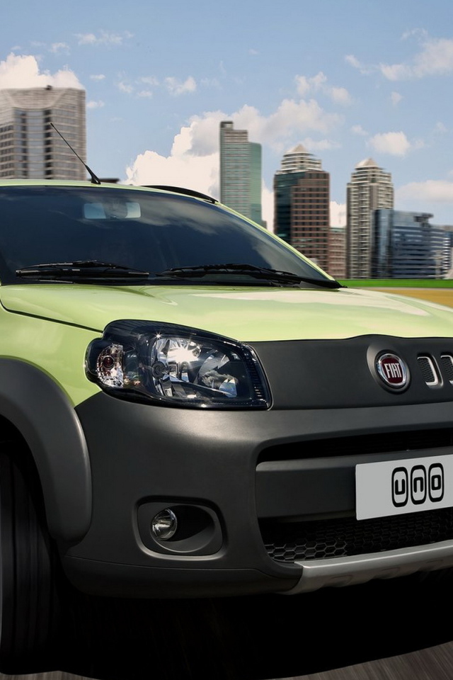 Фиат Уно в движении