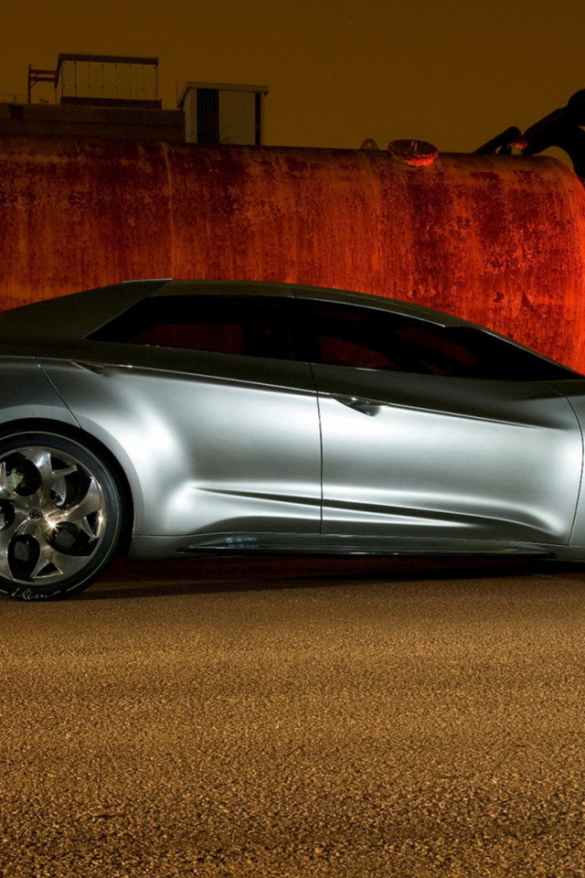 Hyundai i flow Concept в ночи