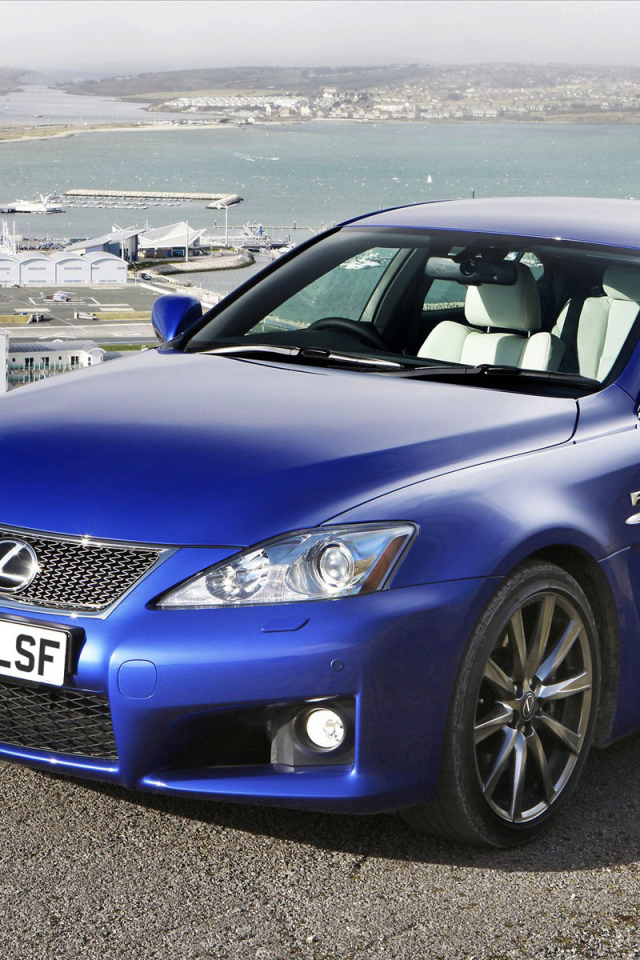 Лексус IS-F в синем цвете