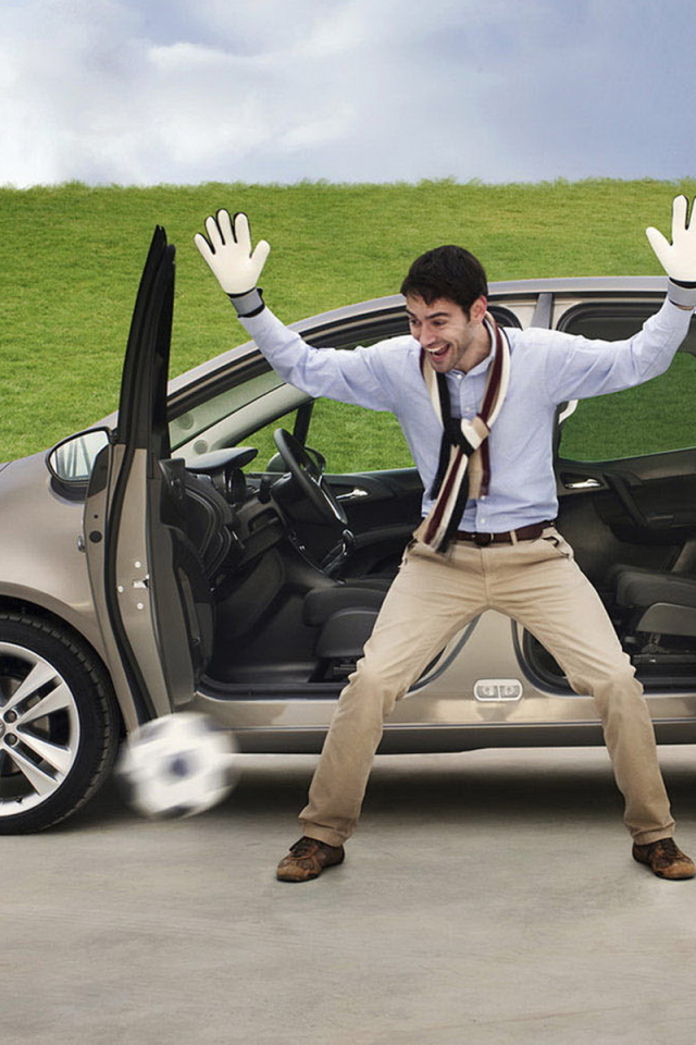 Opel Meriva в духе футбола