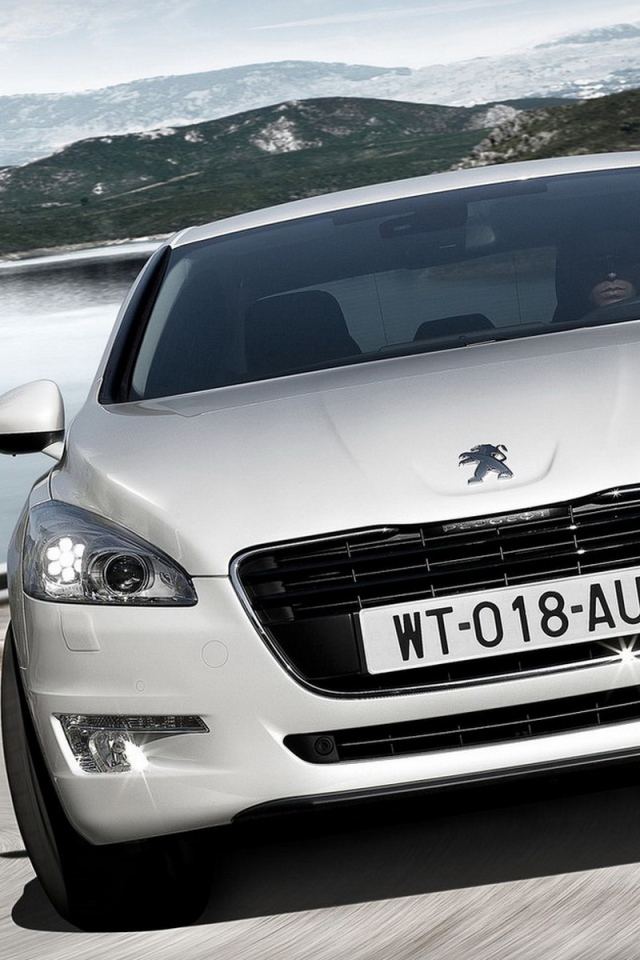 Белый Пежо 508