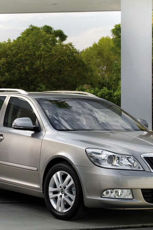 Skoda Octavia уезжая из дома