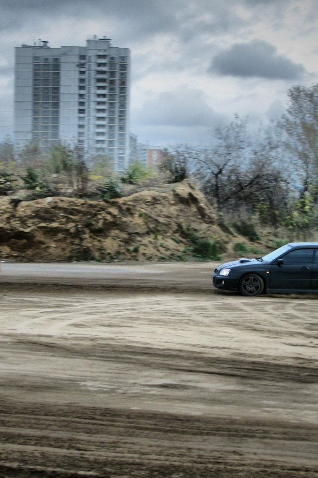 Subaru Impreza WRX on range