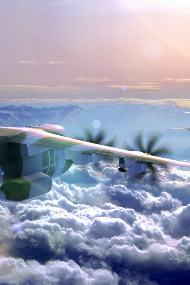 Самолеты над облаками