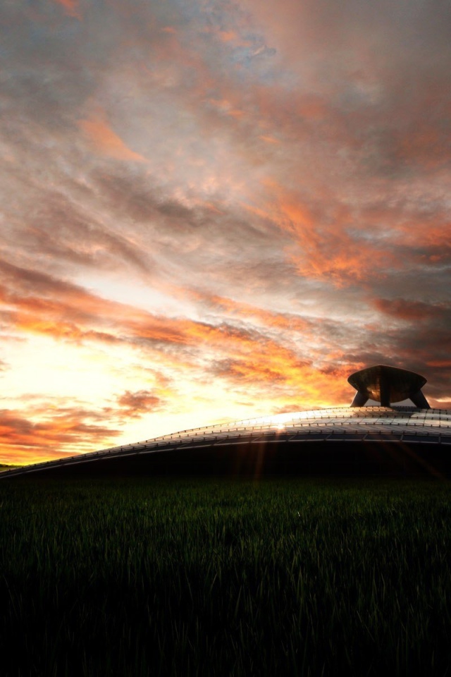 Пассажирский самолет в небе