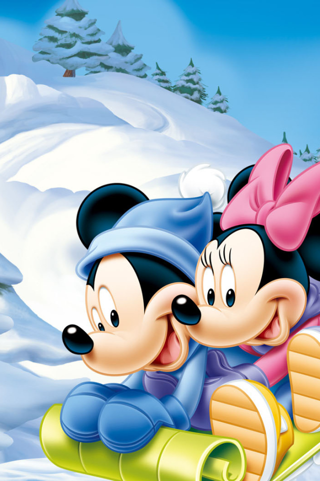 Маусы на санках