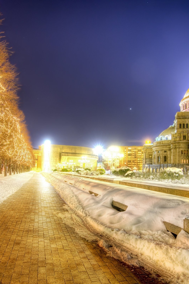 Бостон в ночи