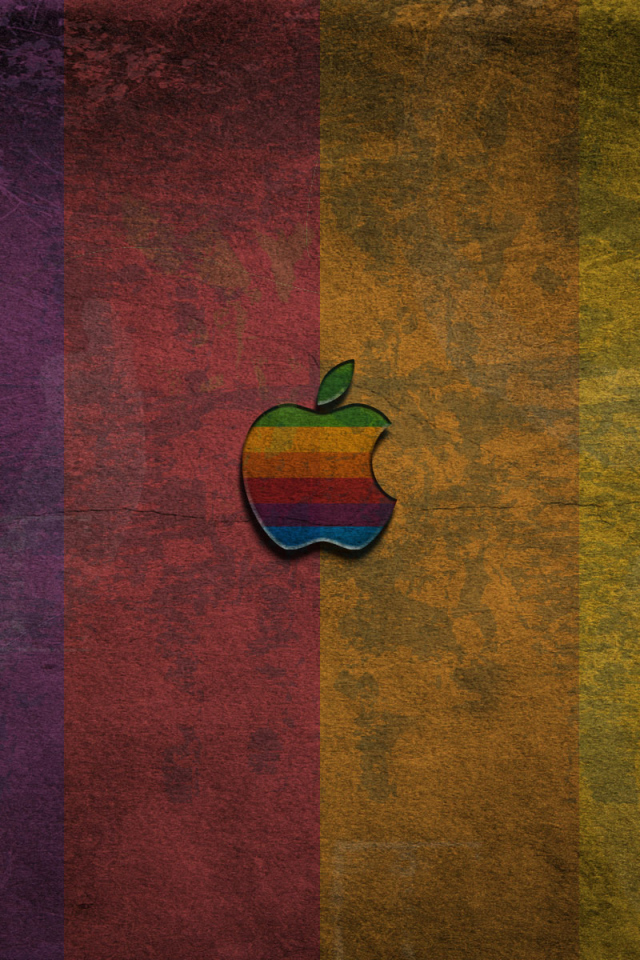 Разноцветное яблоко