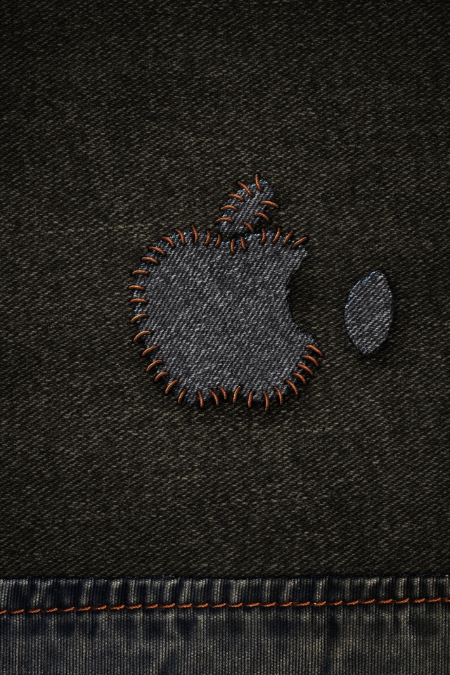 Джинсовая нашивка Apple